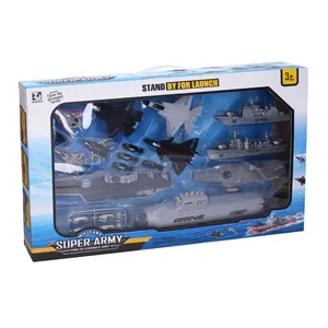 ناو هواپیمابر مدل پرتابگر هواپیما به همراه زیر دریایی مجموعه 29 عددی