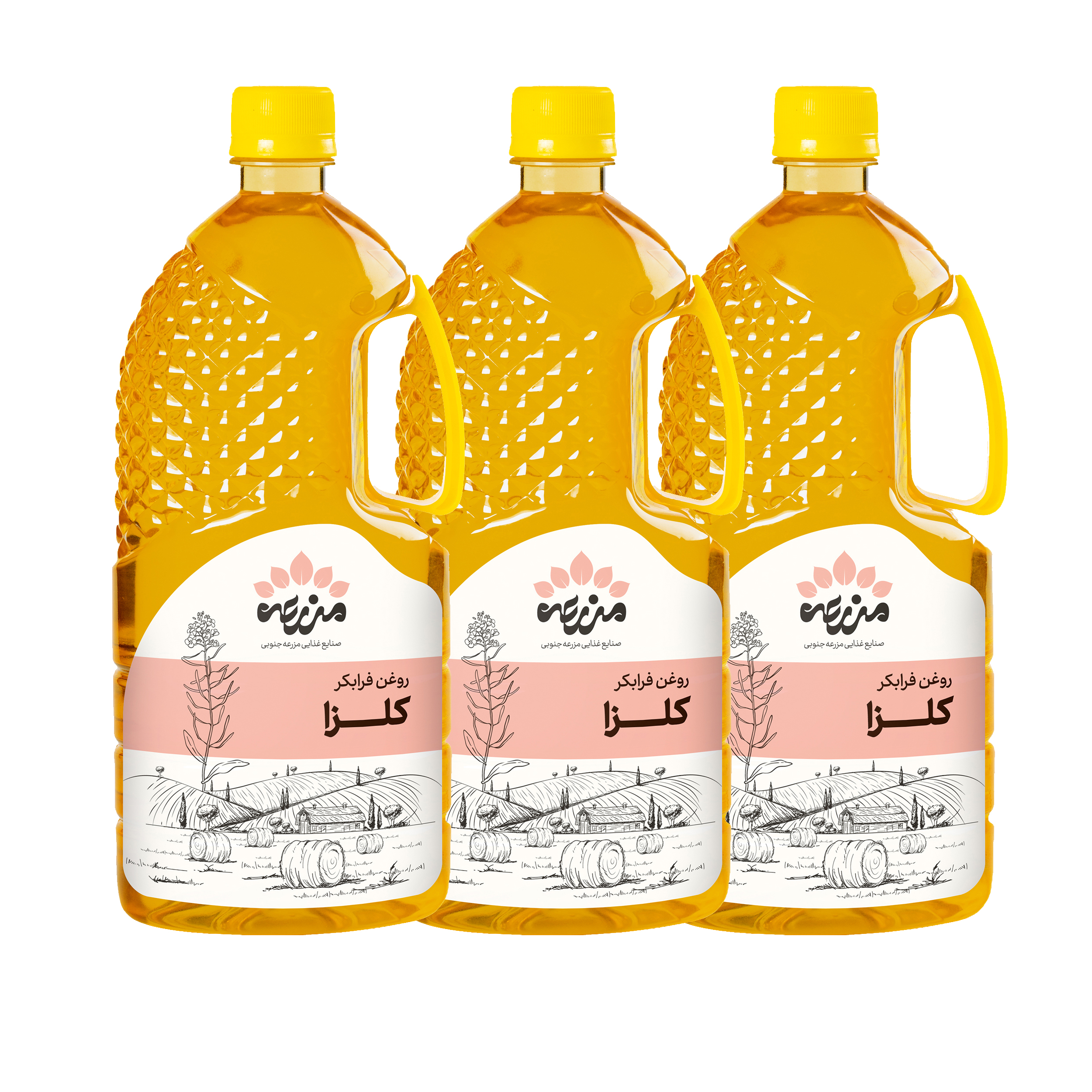 روغن کلزا فرابکر مزرعه جنوبی - 1 لیتر بسته 3 عددی