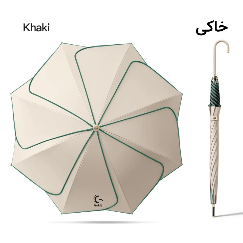 عکس شماره 16 : چتر 8 پره گلد ایر مدل petal قطر 100 سانتی-متر