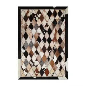 کلاژ فرش پوست و چرم کمالی مدل AD-00417