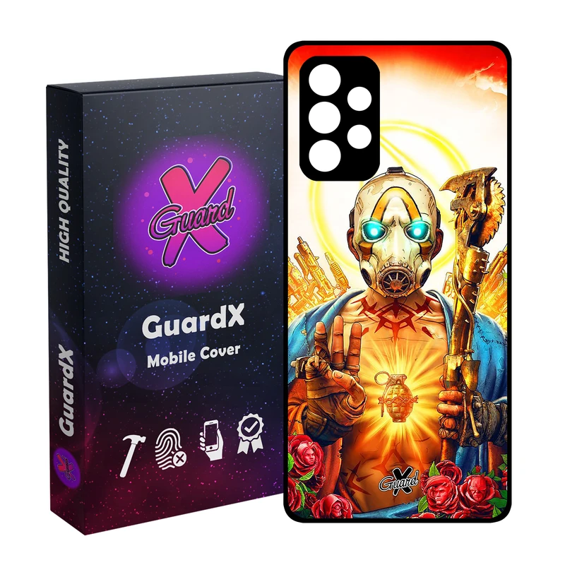 کاور گارد ایکس طرح Borderlands مدل Glass10068 مناسب برای گوشی موبایل سامسونگ Galaxy A73