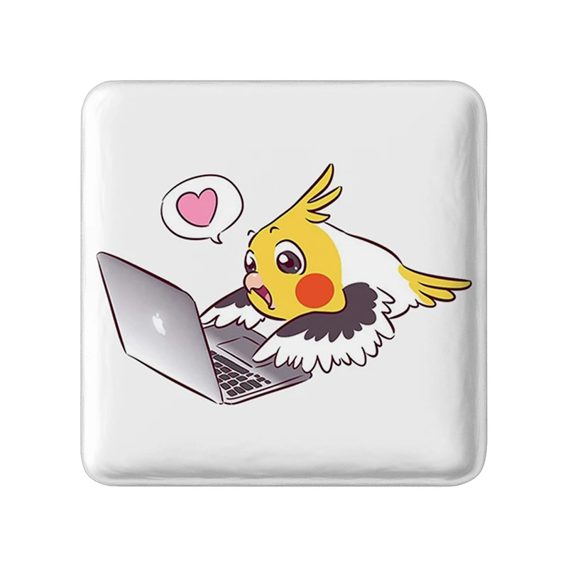 پیکسل خندالو طرح پرندگان زینتی مدل مربعی کد 30488