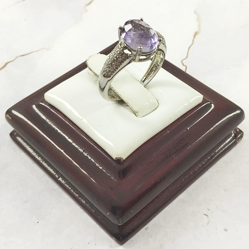 انگشتر نقره زنانه سلین کالا مدل آمتیست کد 55 انگشتر نقره زنانه سلین کالا مدل آمتیست کد 55