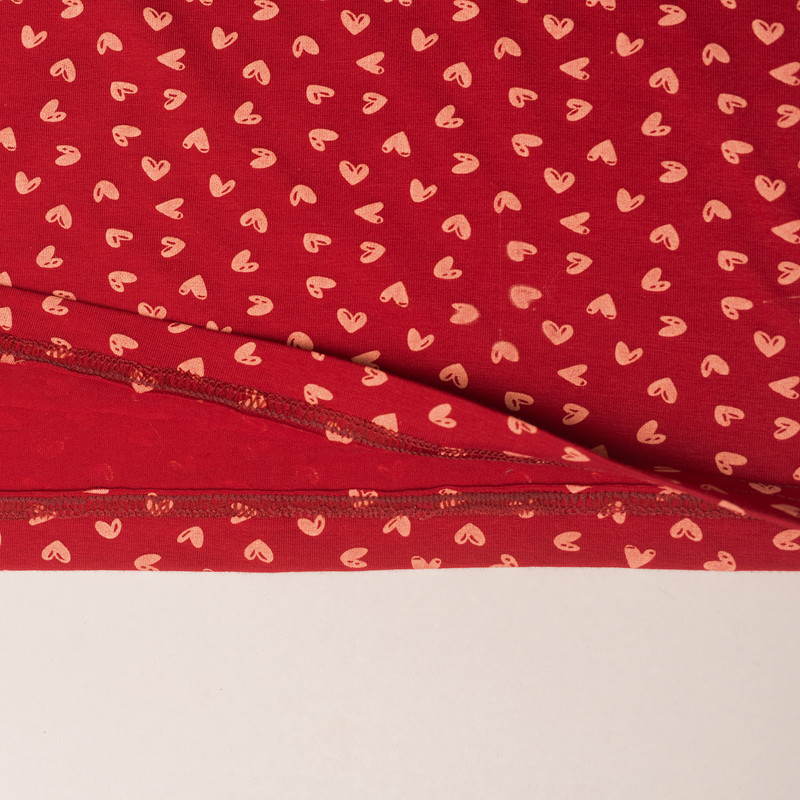 ست تی شرت و شلوار زنانه مدل آناهیتا رنگ زرشکی