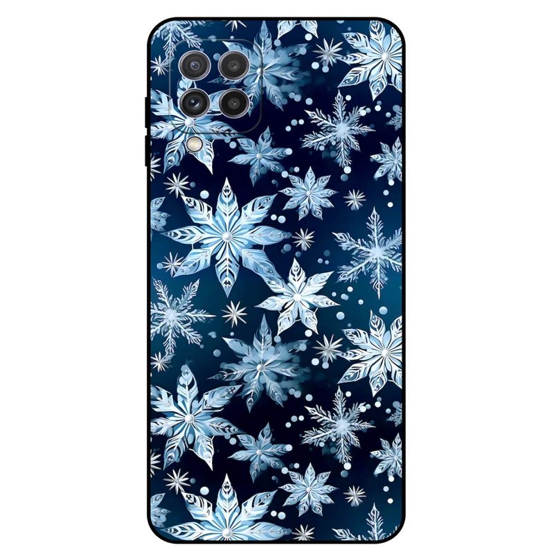 کاور مگافون طرح برف مدل 2824 مناسب برای گوشی موبایل سامسونگ Galaxy A22 4G   