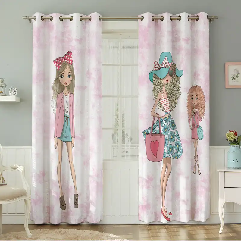 پرده نیروانا طرح کودک مدل مخمل کد 8606 سایز 140×280 سانتی متر