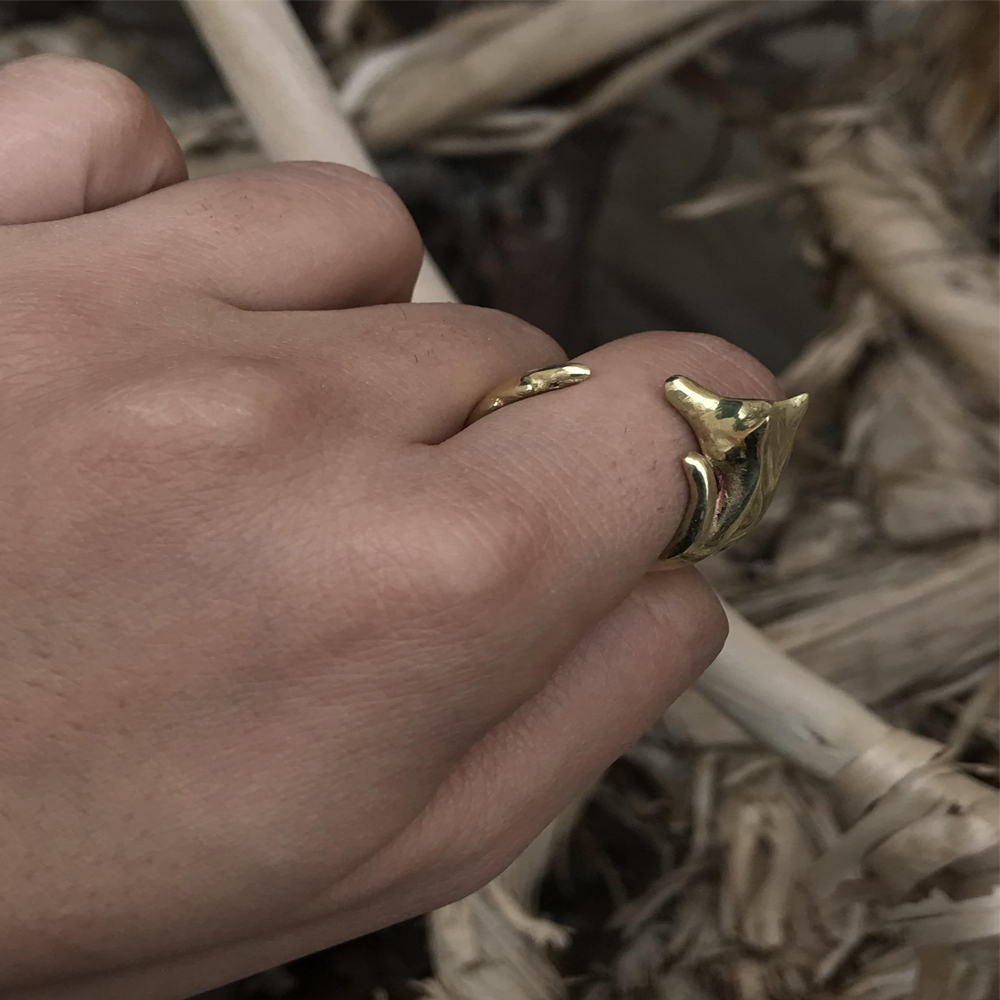 انگشتر دستساز زنانه مدل روباه