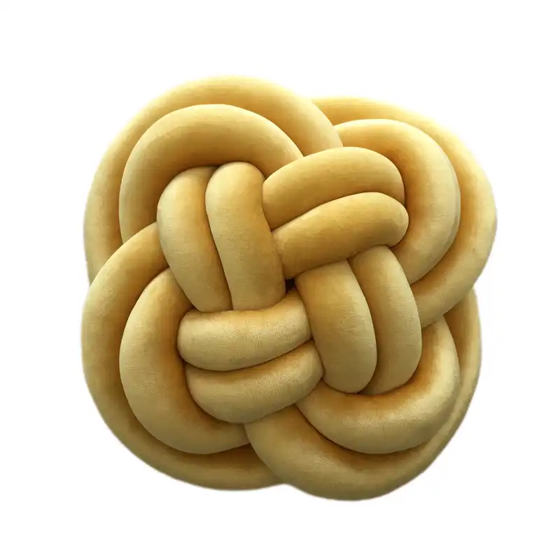 کوسن مدل گره ای مخمل چهارپر