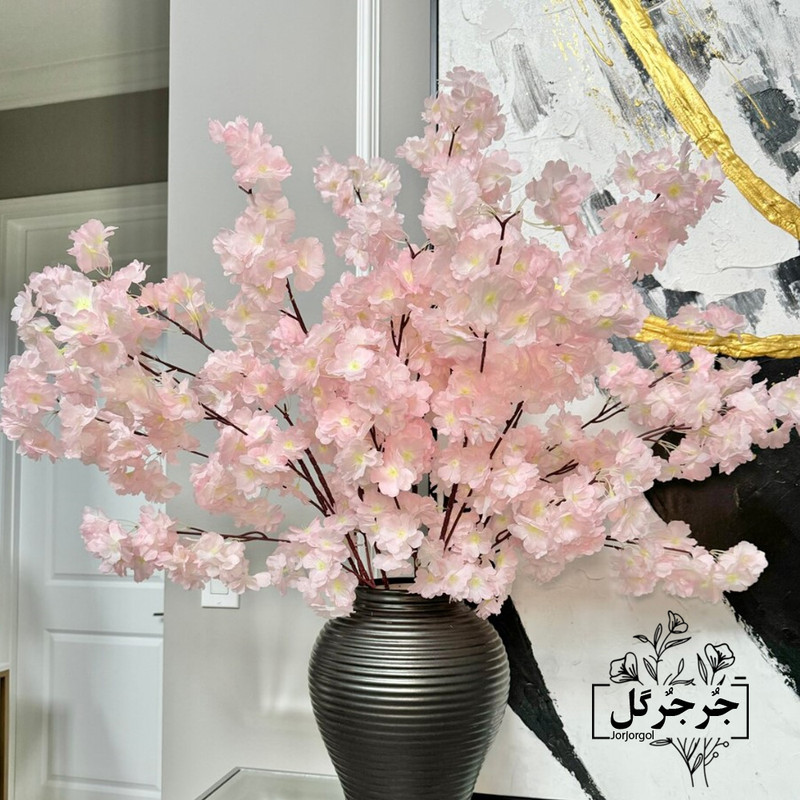 گل مصنوعی جُرجُرگل مدل شاخه شکوفه گیلاس بسته دو عددی گل مصنوعی جُرجُرگل مدل شاخه شکوفه گیلاس بسته دو عددی