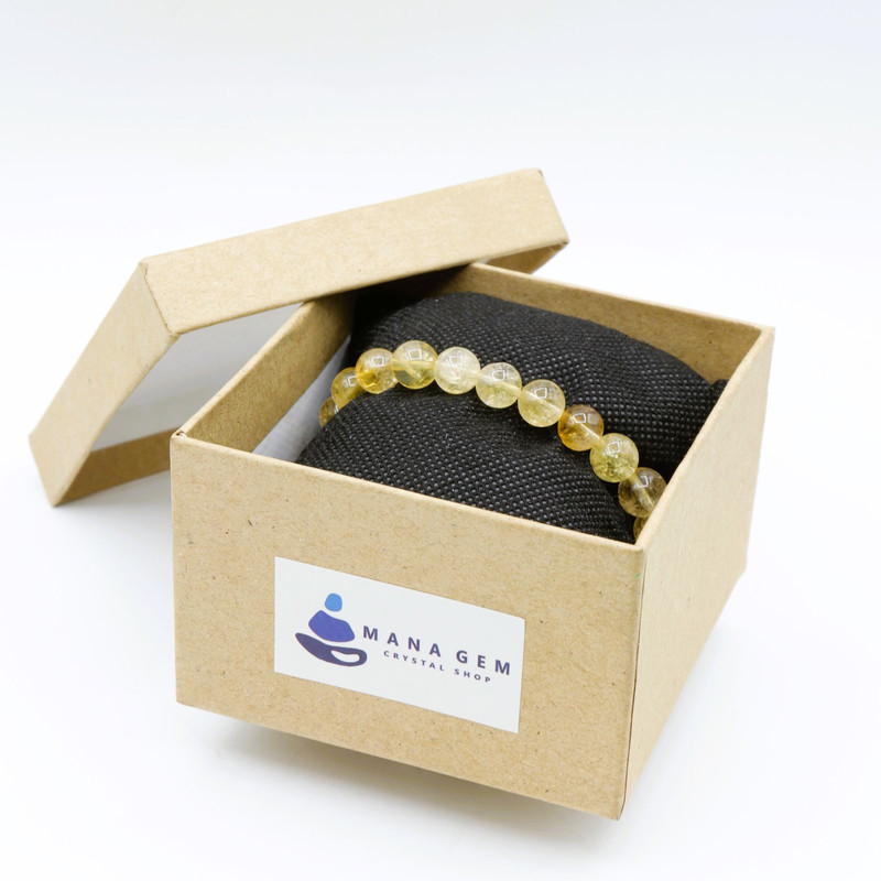 دستبند زنانه مدل سنگ سیترین