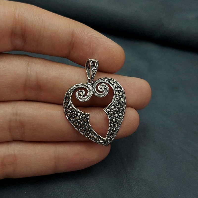 آویز گردنبند نقره زنانه مدل VM8594