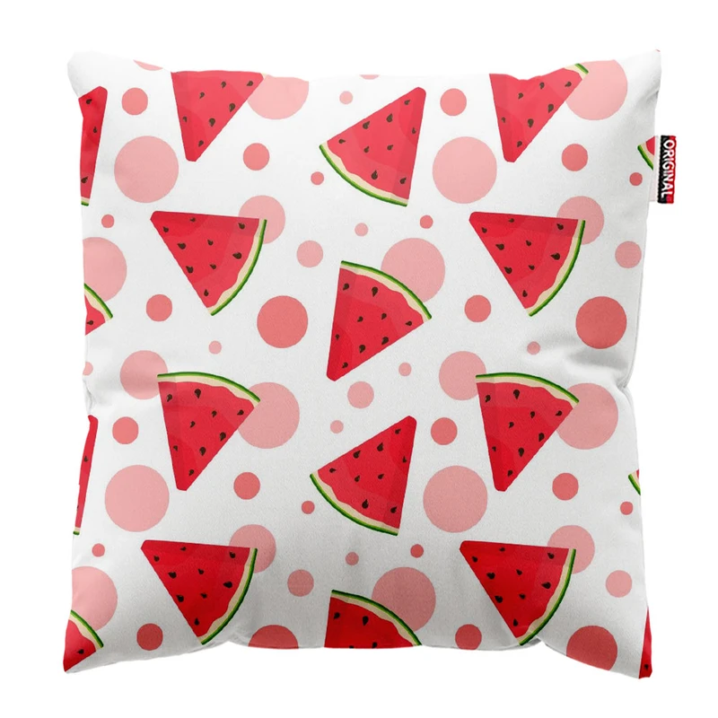  کوسن پاد آفرین طرح یلدا و هندونه کد 3374 سایز 30*30 سانتی متر