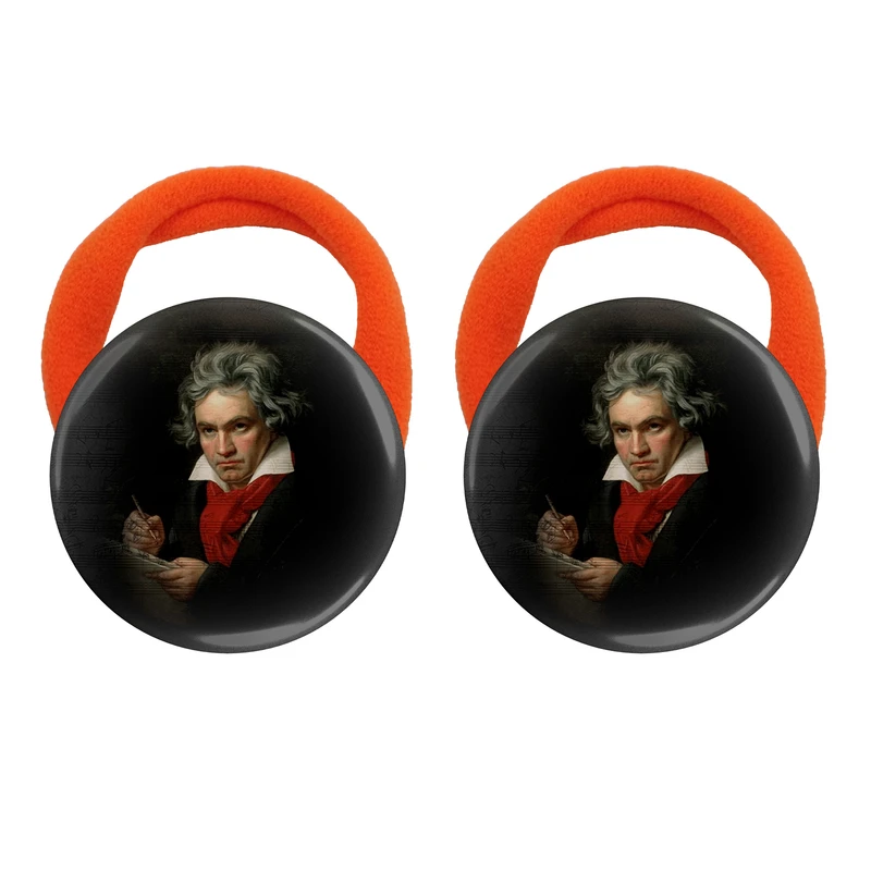 کش مو زنانه مدل پرتره بتهوون کد S15155 بسته دو عددی