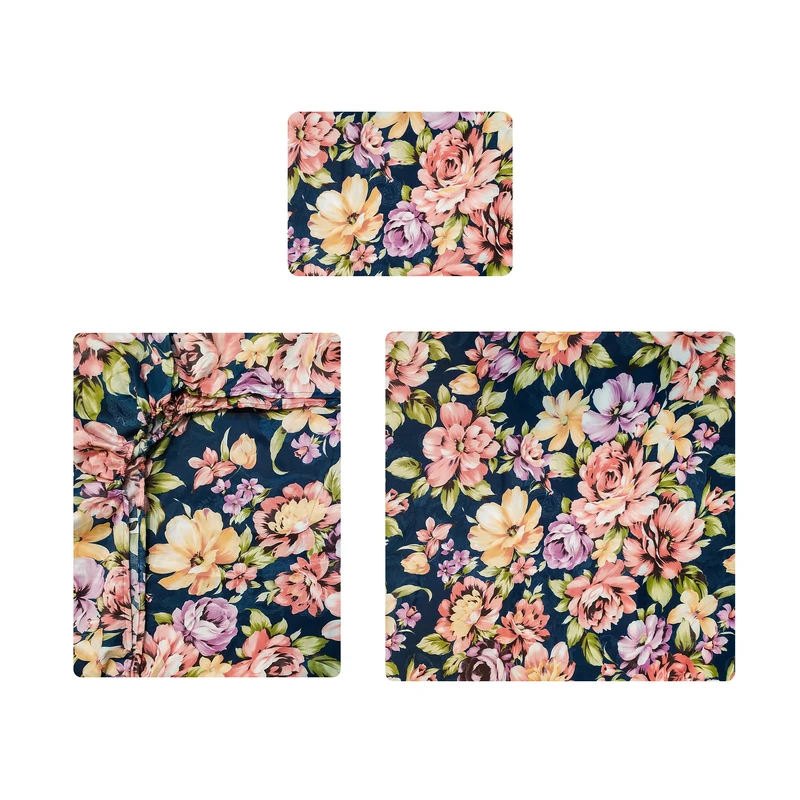 سرویس روتختی آدنو مدل گلباران کد IR120 یک نفره 3 تکه