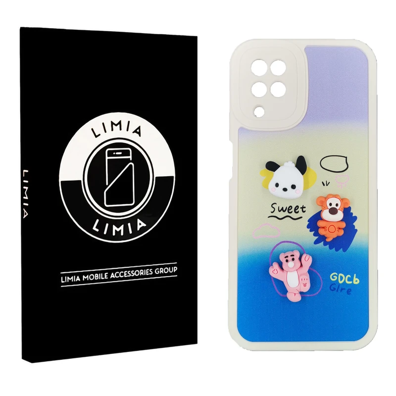 کاور لیمیا مدل فانتزی لنزدار ژله ای طرح عروسکی برجسته مناسب برای گوشی موبایل سامسونگ Galaxy A12