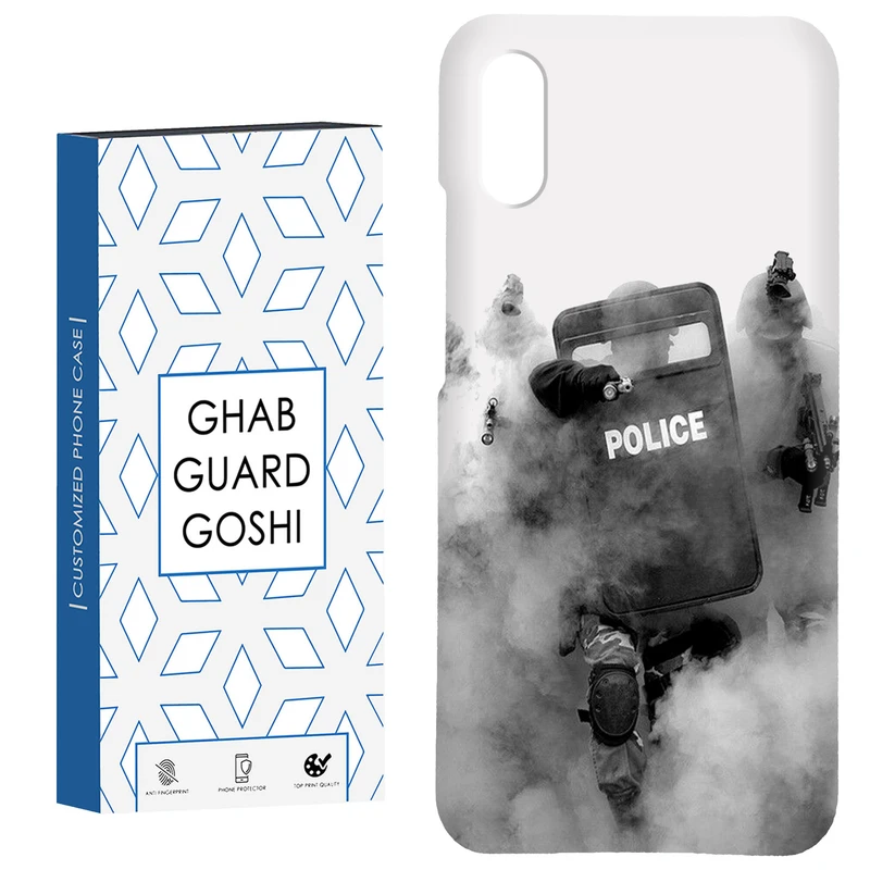 کاور قاب گارد گوشی طرح police کد Dimo-136 مناسب برای گوشی موبایل شیائومی Redmi 9A / 9i