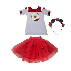 ست 3 تکه لباس دخترانه مدل هندوانه یلدا