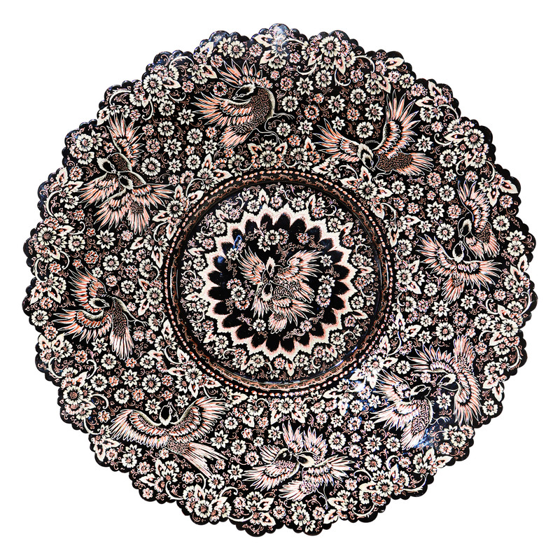 سینی مسی مدل الماس تراش کد HQ60slv