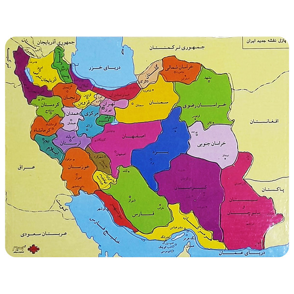 پازل 31 تکه مدل نقشه ایران