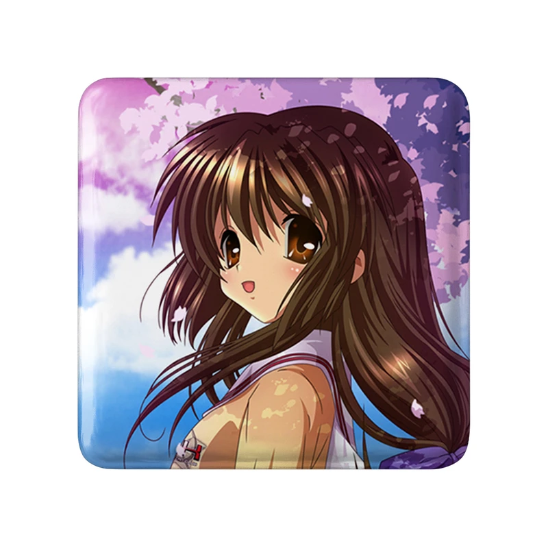 مگنت خندالو طرح فوکو انیمه کلاناد Clannad  مدل مربعی کد 22411