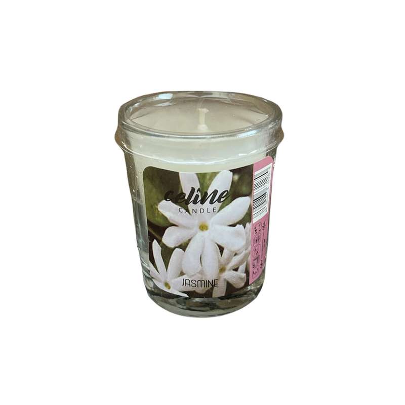 شمع لیوانی سلین کندل مدل جاسمین