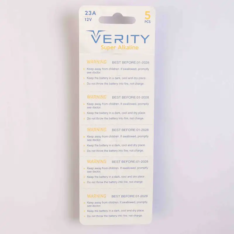 باتری 23A وریتی مدل ریموت بسته پنج عددی