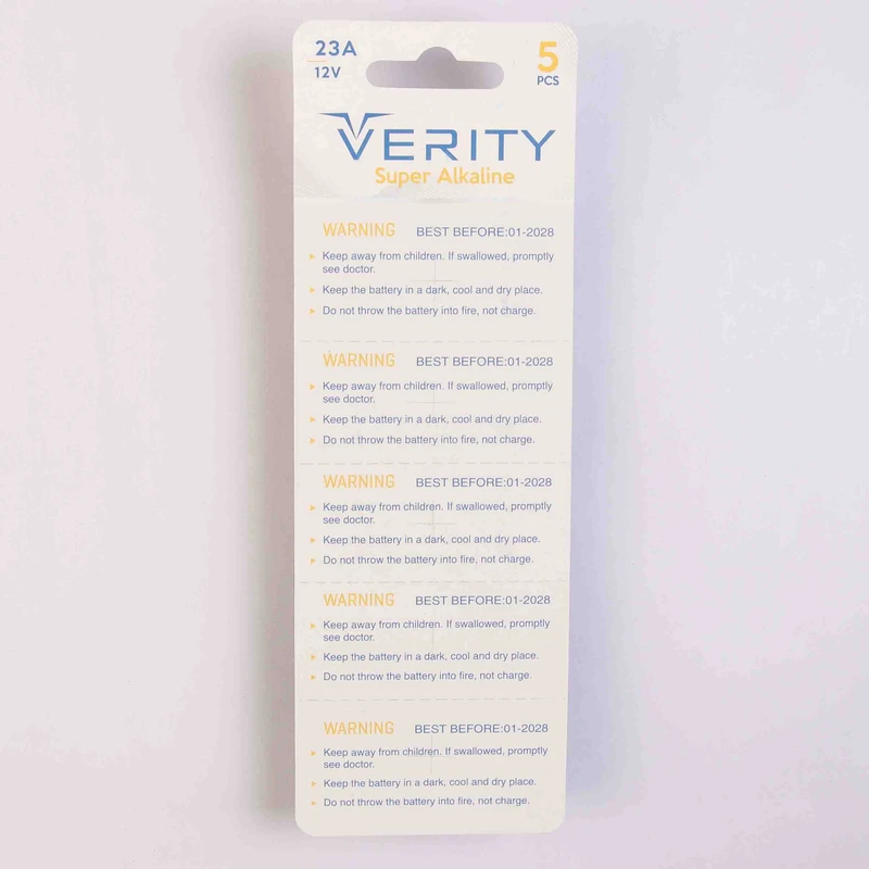 عکس شماره 3 : باتری 23a وریتی مدل ریموت بسته پنج عددی
