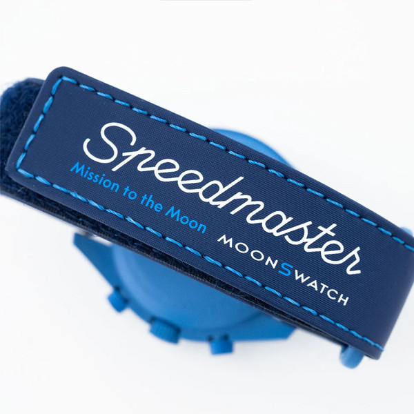 ساعت مچی عقربه‌ای مکانیکی مدل Super Blue Moon Omega x Swatch