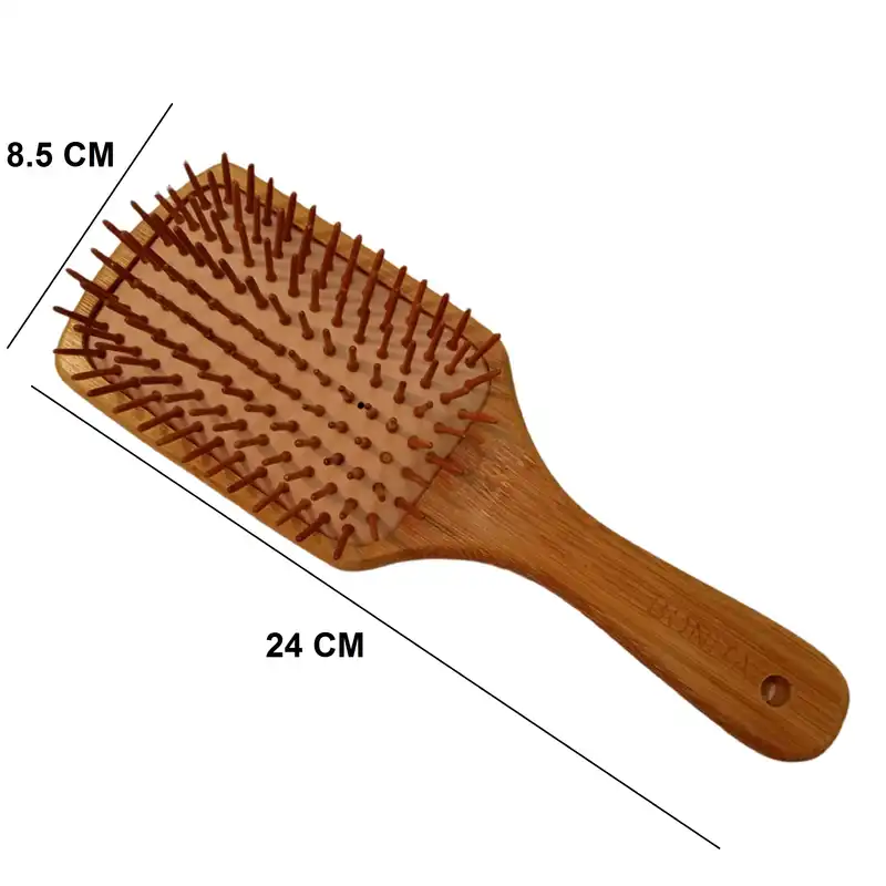 برس مو بونیتا مدل چوب بامبو تخت سر تیز