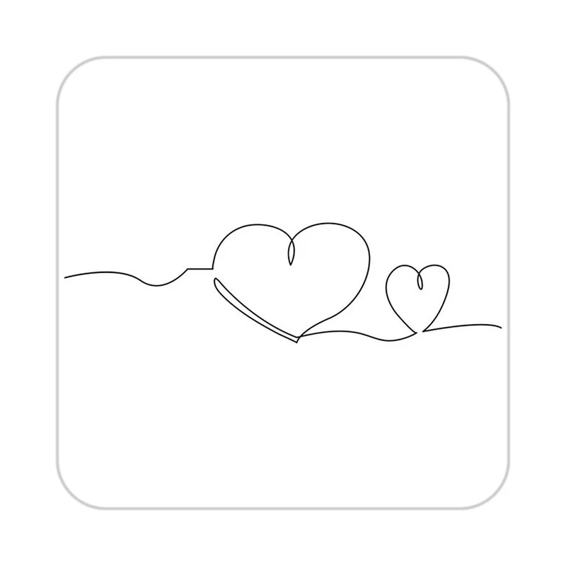 زیر لیوانی کاکتی طرح عاشقانه مدل mp40750