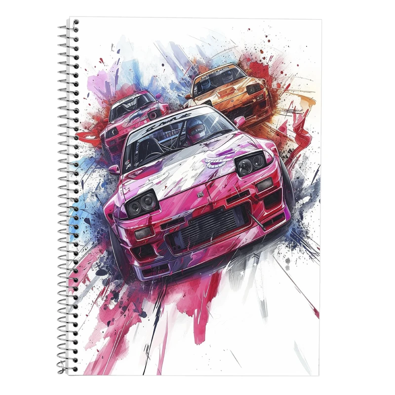 دفتر زبان 50 برگ مدوپد مدل سه خط طرح need for speed کد DF13596