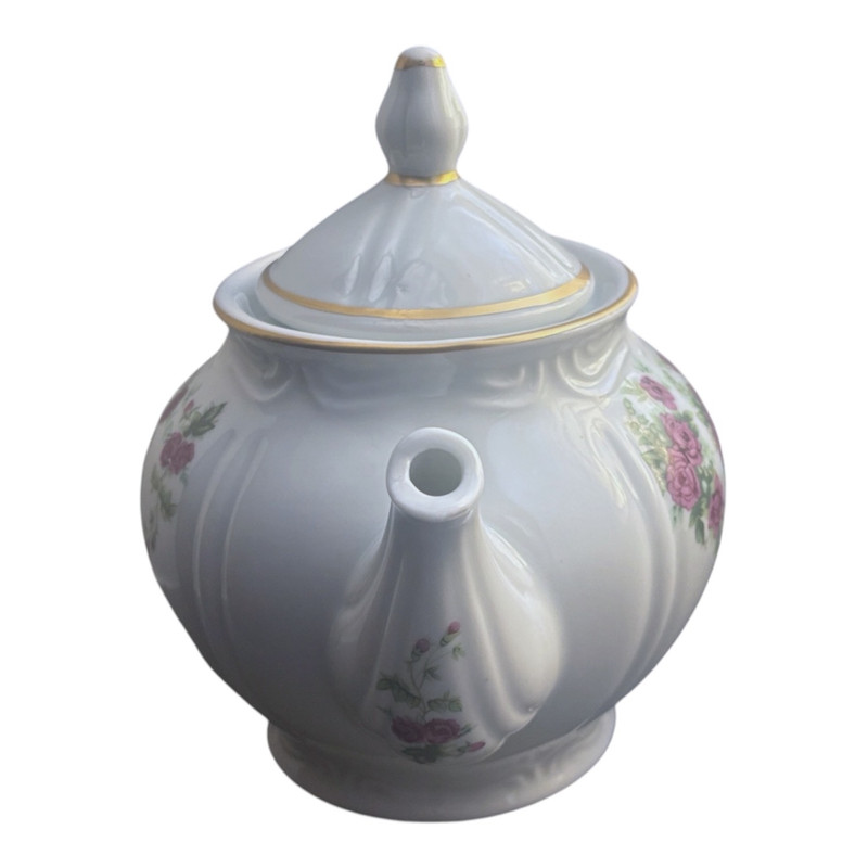 قوری طرح گل رز کد 02 گنجایش 800 میلی لیتر