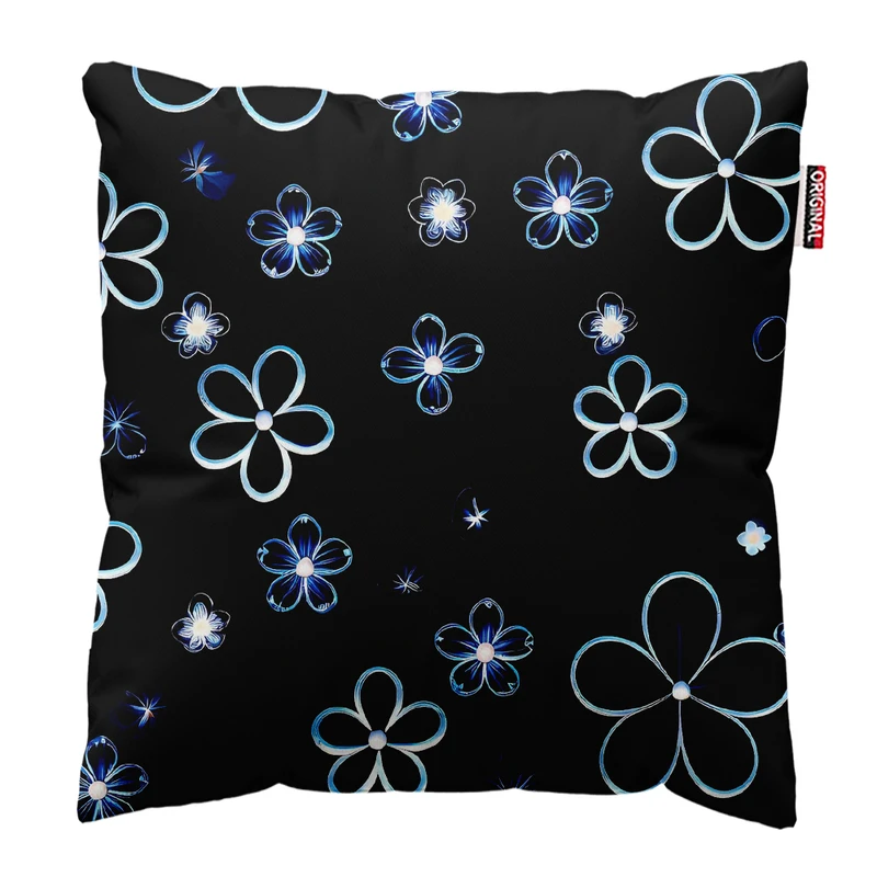  کوسن پاد آفرین طرح گل کد 3516 سایز 30*30 سانتی متر