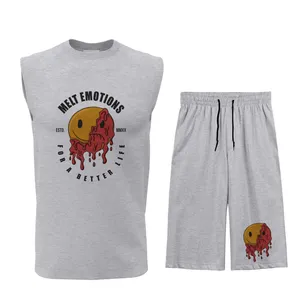 ست تاپ و شلوارک مردانه مدل E020G