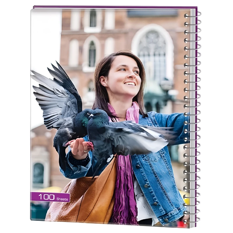 دفتر مشق 100 برگ مدل Jeld Sakht طرح پرنده ها کد 102177