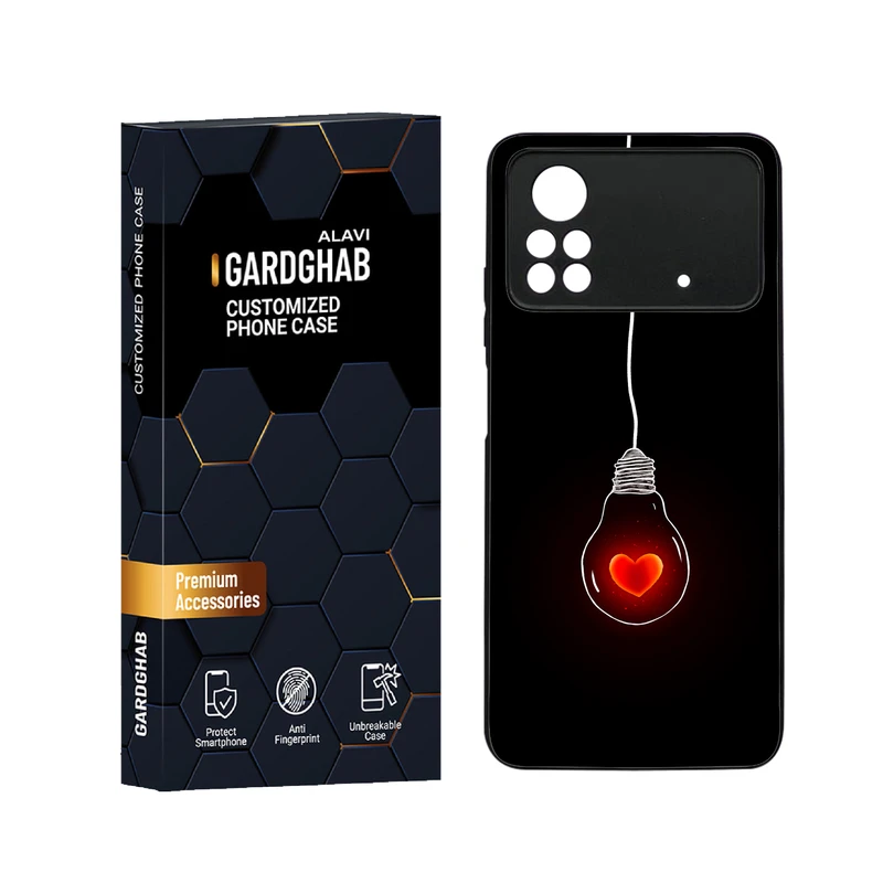 کاور گارد قاب علوی مدل دورژله عاشقانه مناسب برای گوشی موبایل شیائومی Poco X4 Pro