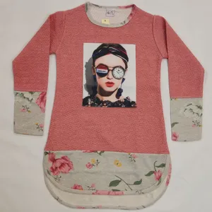 بلوز آستین بلند دخترانه مدل Hjiloo