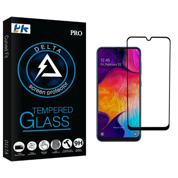 محافظ صفحه نمایش پی کی مدل Delta Glass مناسب برای گوشی موبایل سامسونگ Galalxy A20/A30/A50