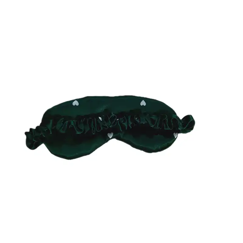 چشم بند خواب مدل ساتن ابریشم طرح قلب