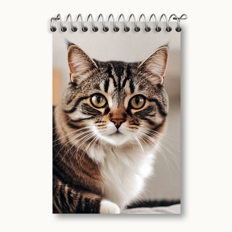 دفتر یادداشت 50 برگ خندالو مدل گربه (Cat) کد F1394