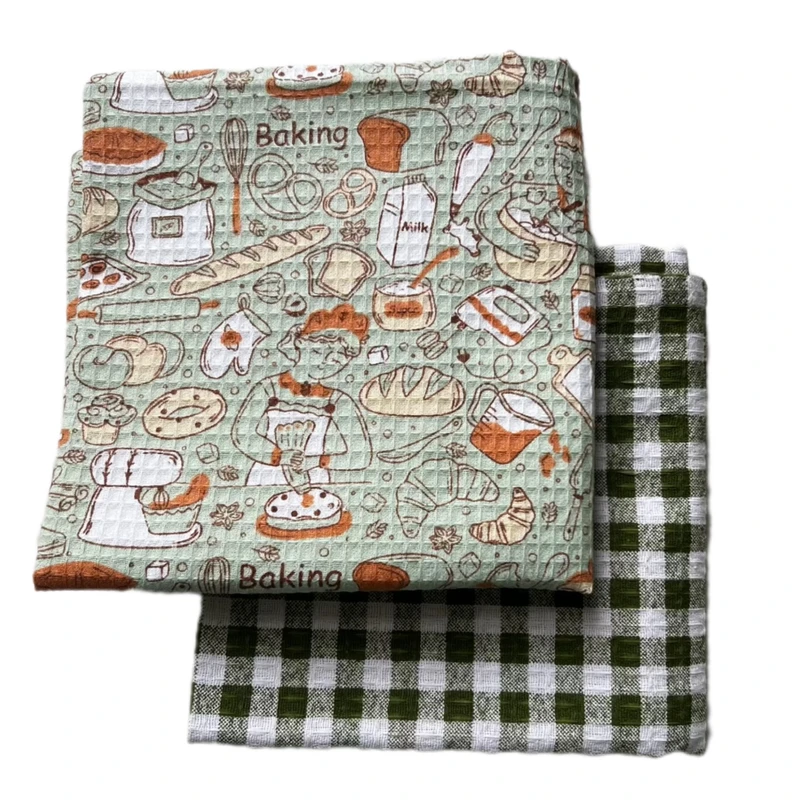 دستمال رطوبت‌گیر خانه و آشپزخانه نخ مدل بیکینگ بسته 2 عددی