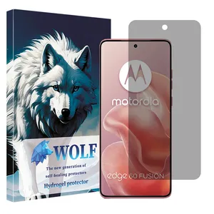 Wolf Hydrogel model privacy Screen Protector for Motorola Edge 60 Fusion mobile phone
