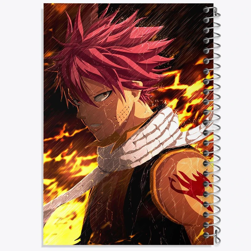 دفتر مشق 50 برگ خندالو مدل ناتسو انیمه فری تیل Fairy Tail کد 16511