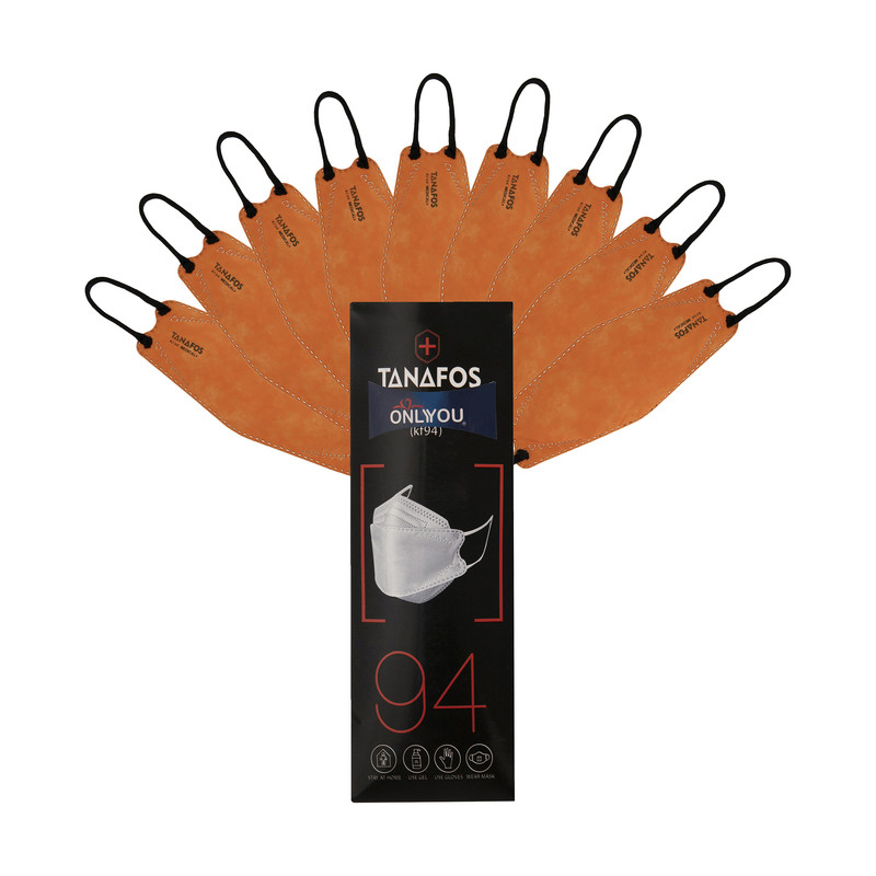 ماسک تنفسی اونلی یو طرح سه بعدی مدل تنفس کد Orng 616 بسته 25 عددی