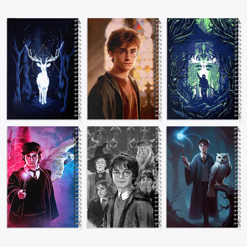 دفتر نقاشی 50 برگ خندالو طرح هری پاتر (Harry Potter) کد 853 مجموعه 6 عددی
