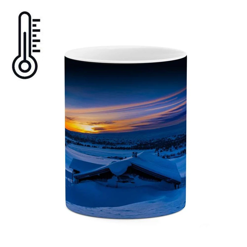 ماگ حرارتی کاکتی مدل منظره برفی کد mgh14841