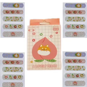 چسب زخم طرح روباه و هلو چهار بسته 5 عددی