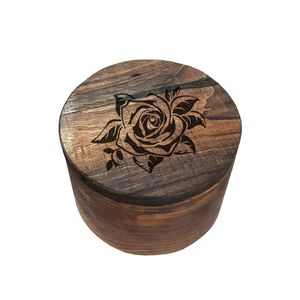 جعبه جواهر چوبی مدل گل