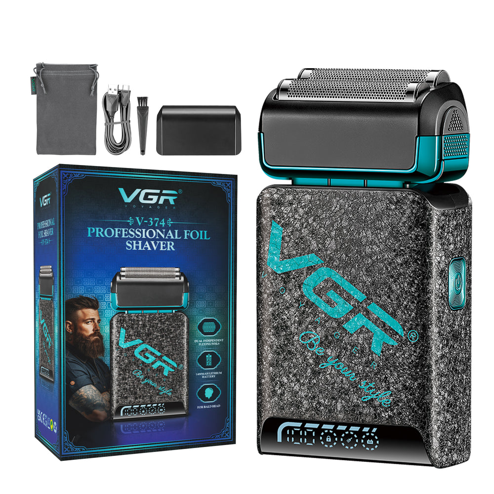 ماشین اصلاح موی صورت شارژی وی جی ار مدل v-374 ماشین اصلاح موی صورت شارژی وی جی ار مدل v-374
