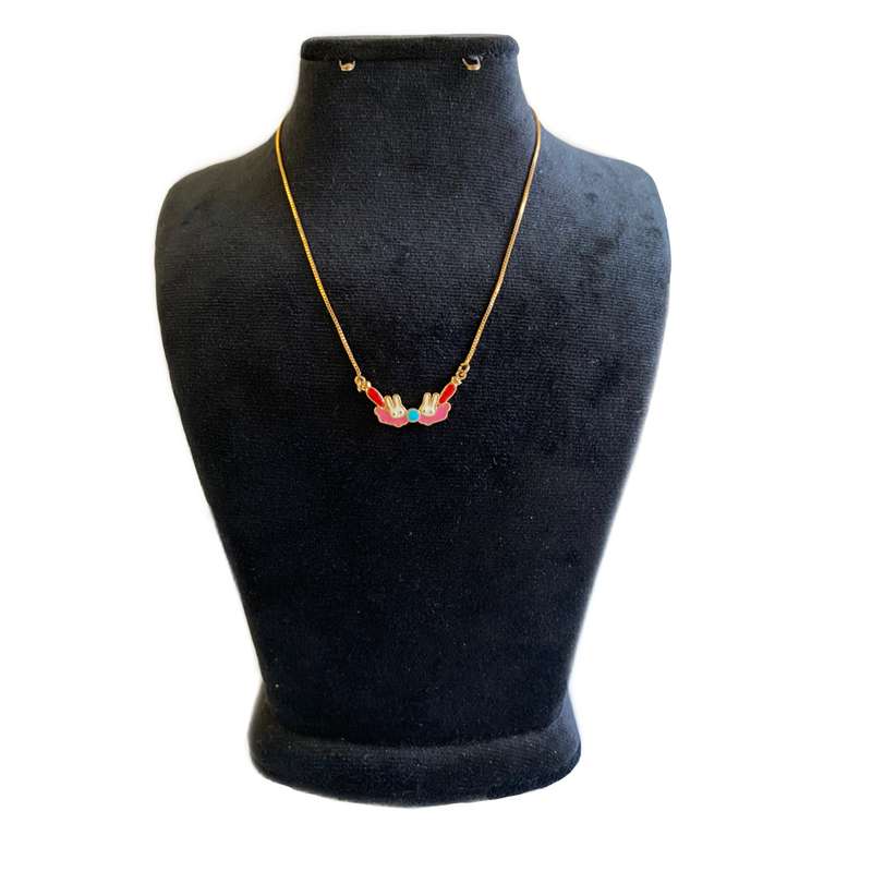 گردنبند دخترانه ژوپینگ مدل خرگوشی گردنبند دخترانه ژوپینگ مدل خرگوشی